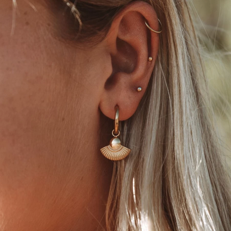 Boho Hoop Earrings by Atolea Jewelry – Lightweight, Hypoallergenic Gold & Silver Trendy Women's Accessories