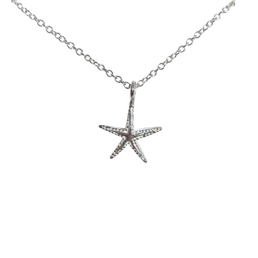 Atolea Jewelry Sterling Silver Starfish Pendant Necklace for Women - Ocean Inspired Beach Jewelry Gift
