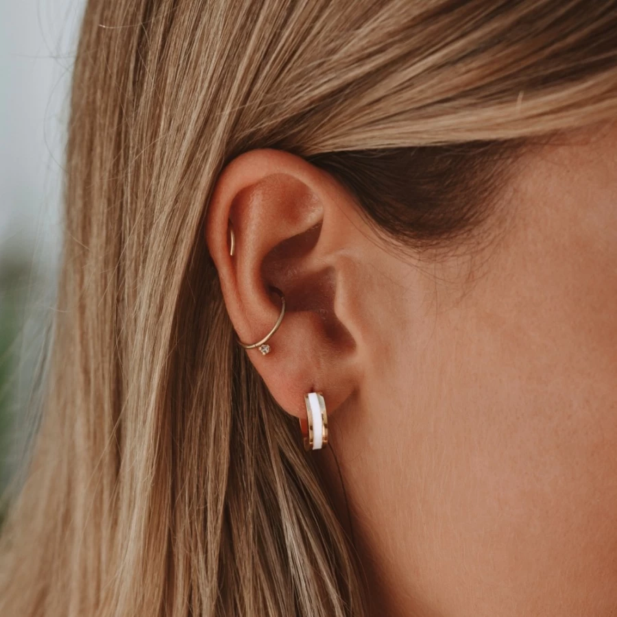 Atolea Jewelry Mini Hoops - Elegant Daily Wear Small Hoop Earrings for Women